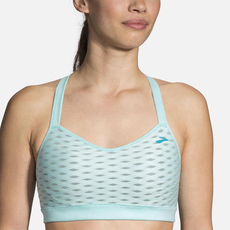 Brooks Womens Uprise Crossback Running Bra - Blue (465372-FZT)